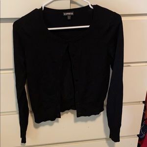 Cropped button up cardigan